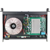 Amplificador de Subwoofer de Dos Canales Clase A de 1U, Fácil de Instalar, Ahorra Espacio, Ideal para Iglesias