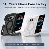 Étui pliable pour iPhone Duo 18 avec support anneau rotatif 360° et versions magnétiques, protection complète de la charnière, finition givrée, vente en gros