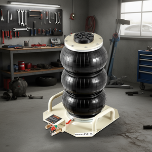 แม่แรงลมแบบสามถุง Vevor ขนาด 3 ตัน ยกสูง 17.7 นิ้ว พร้อมท่อเหล็ก - Product Image 2