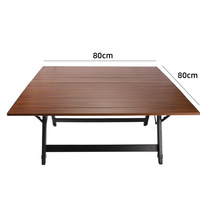 Table pliante de camping d'extérieur, table de pique-nique portable ultra-légère en alliage d'aluminium, table à omelettes réglable en hauteur, rectangulaire