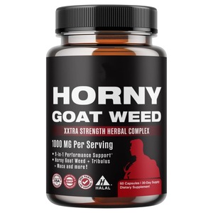 Capsules d'extrait de Maca et d'Herbe de Chèvre Cornée 9-en-1 Premium, très vendues, pour Hommes Adultes : Énergie, Endurance et Détoxification - Product Image 1