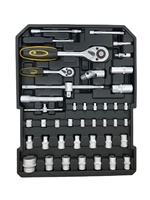 Ensemble d'outils de réparation automobile Kits combinés à main Outils boîte à bagages Ensemble de réparation automobile Noir Jaune Rouge Blanc