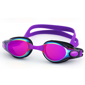 Gafas de natación antiniebla con lentes con revestimiento de espejo, material de PC, ajuste universal para hombres y mujeres - Product Image 2
