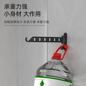 Gao Wenhai - Tendedero de pared de aluminio rectangular fijo de barra única, organizador de ropa LYJ0306, sin perforación - Product Image 5