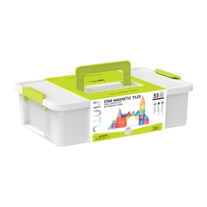 MNTL - Juego de 55 Bloques de Construcción Magnéticos STEM para <span class=keywords><strong>Educación</strong></span> Temprana, Apto como Juguete Educativo para Niños de 3 Años en Adelante - Product Image 2