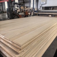 Vente directe usine : Panneaux de cercueil en bois de Paulownia de 18 mm d'épaisseur avec nœuds, planches en bois de Paulownia