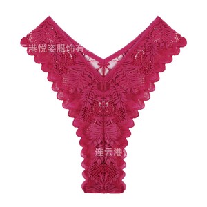 Culottes sexy en dentelle pour femmes, best-sellers transfrontaliers, culottes triangle taille basse à fente haute, strings purs et sexy de qualité export - Product Image 3
