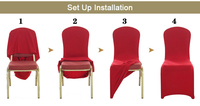 Housse de chaise pliante extensible très confortable, nouvelle collection 2026, fabriquée sur mesure