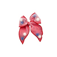 4 juillet Shaker cheveux arc blanc étoile rouge bandes imprimer amérique drapeau pince à cheveux enfants filles fête de l'indépendance accessoires