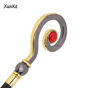 Vàng Đen Sang Trọng Câu Hỏi Đánh Dấu Đi Bộ Mía Thời Trang Trang Trí Đi Bộ Thanh Quý Ông Thanh Lịch Cosplay Mía Núm Crosier - Product Image 4