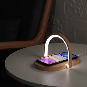Hot Selling Mobile Phone Holder Multifunctional Lamp 3 in 1 15W Foldable Wireless Charger Night Light For Home Use