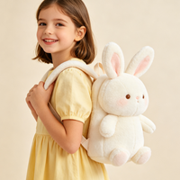 Sac à dos en peluche pour enfants - Sac d'école en peluche douce en forme de mouton/ours/renard/lapin/panda