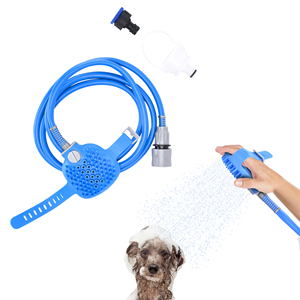 Adjustable Head Handheld Long Hose Sprayer Pet <b>Bathing</b> Tool Dog Grooming Shower Pet Hair Remover Dog Grooming Glove - Product Image 1