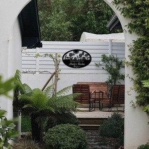 POD personalizado hierro colgante láser corte Metal pared arte pared colgante de una pieza personalizado - Product Image 2