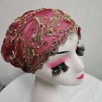 Soldes Chauds Turban de Nuit Noué pour Femme, Chapeau Ethnique Musulman Indien Uni pour Chimio Cancer, Vente en Gros
