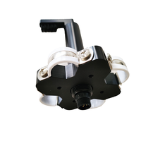 Porte-brosse de nettoyage automatique pouvant installer simultanément 4 capteurs numériques de qualité de l'eau pour mesurer plusieurs paramètres