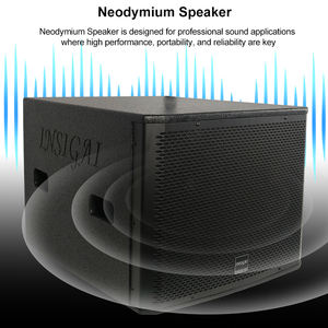 ลำโพงนีโอไดเมียม 2400 วัตต์ รุ่นใหม่ สำหรับงานแสดงบนเวทีในร่ม ระดับมืออาชีพ <span class=keywords><strong>ซับ</strong></span>วูฟเฟอร์แบบ Passive กำลังขับสูง ขนาด <span class=keywords><strong>18</strong></span> <span class=keywords><strong>นิ้ว</strong></span> - Product Image 4