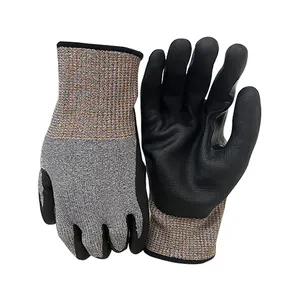 cut resistant nitrile foam coated gloves cut-resistant work gloves cut resistant gloves stainless steel wire metal