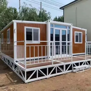 Cina fabbrica all'ingrosso a buon mercato 40 Ft casa di lusso prefabbricata case modulari espandibile contenitore casa