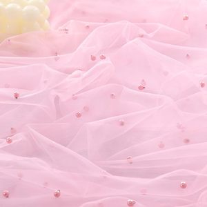 Pearl 100% Polyester Cheesecloth Table <strong>Runner</strong> 10FT Pink <strong>Washable</strong> Durable Customized Color <strong>for</strong> Wedding Birthday Party Table - Product Image 3