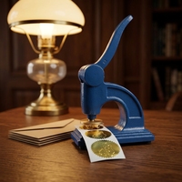 Embosseuse de bureau robuste avec logo personnalisé, sceau d'embossage métallique pour entreprise, bureau et papier