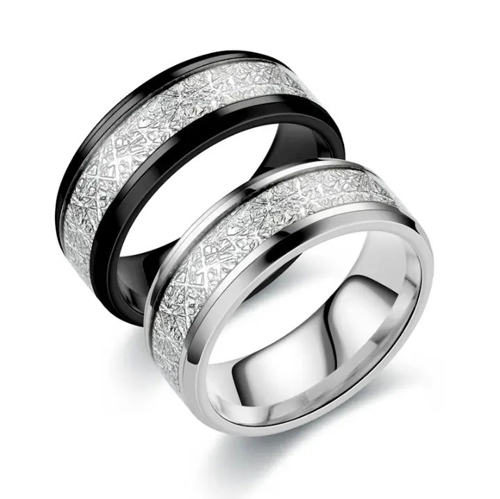 Venta al por mayor de anillos de moda de oro y plata de acero inoxidable para los hombres