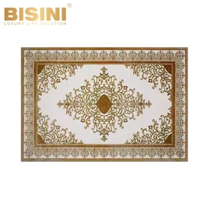 Alfombra de área rosa con flores estampadas de estilo europeo, Alfombra de mezcla de lana de pila alta para habitación de niñas, rectángulo tejido resistente al deslizamiento - Product Image 6