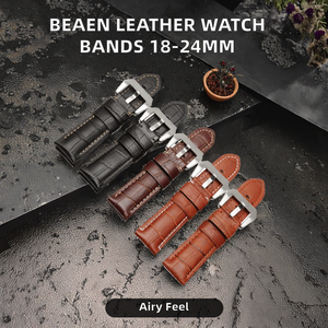 Correas de Reloj de Cuero Genuino con Logotipo/Tamaño y Longitud Personalizados, Estilo Artesanal, Precisión en Cada Detalle, 18 19 20 21 22 mm, Reloj para Hombre - Product Image 2