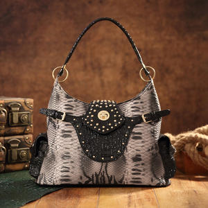 Sac à main en bandoulière vintage à imprimé serpent pour femmes, nouveau style rétro européen américain pour site Web indépendant - Product Image 2