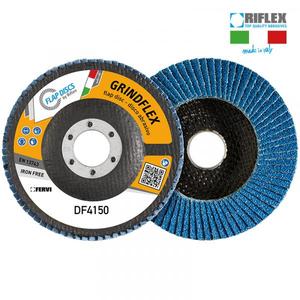 FERVI - DF4150.112 Grindflex Classic disco de aleta inclinada en circonio dorado-EAN 8012667298579 ABRASIVOS - Product Image 1