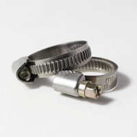 Collier de serrage en acier inoxydable de type allemand 8-200MM pour fixation de tubes, collier de serrage pour tuyau de gaz et d'huile, collier de serrage pour tuyau d'eau et colliers de serrage métalliques pour tuyaux