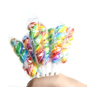 Vente d'usine de bonbons durs colorés twist sweet whirl pour la vente en gros