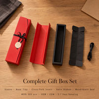 Boîte cadeau en papier rouge mince avec logo personnalisé et insert à 6 compartiments pour truffes et bonbons, vente en gros, fabricant