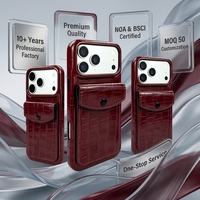 Coque de téléphone élégante en PU floqué mat avec rebord de protection de l'appareil photo, coque antichoc et boutons métalliques lisses pour iPhone 15 16 17 18 Pro