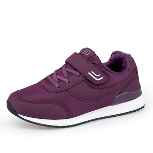 Zapatillas de <span class=keywords><strong>running</strong></span> y <span class=keywords><strong>jogging</strong></span> para hombre y mujer, de caña baja, con cierre de velcro, minimalistas, con forro polar grueso, para nieve. - Product Image 3