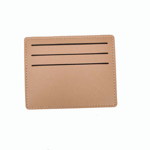 Portable women's short credit card sleeve clip, ultra-thin PU leather cardholder wallet, <b>ID</b> credit card <b>holder</b> - Product Image 4