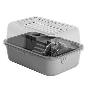 Gabbia Portatile di Lusso per Criceti Dorati Ampio Spazio con Lucernario in Acrilico Forniture per Animali Domestici all'Ingrosso Vassoio in Plastica Ecologica - Product Image 1