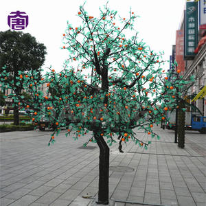 Árbol de Frutas Artificial Decorativo con Luces LED, Frutos Brillantes, Navidad, Halloween, PVC, Clasificación IP65, Comercial, para Calle, Plaza, Resort - Product Image 1