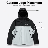 Veste de randonnée unisexe à capuche, imperméable et coupe-vent, avec fermeture éclair intégrale, pour la montagne et les sports de plein air, personnalisable avec logo