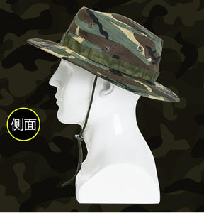 Chapeau de pêcheur à bords arrondis pour activités de plein air, randonnée, loisirs, jungle, respirant, pare-soleil, camouflage - Product Image 2