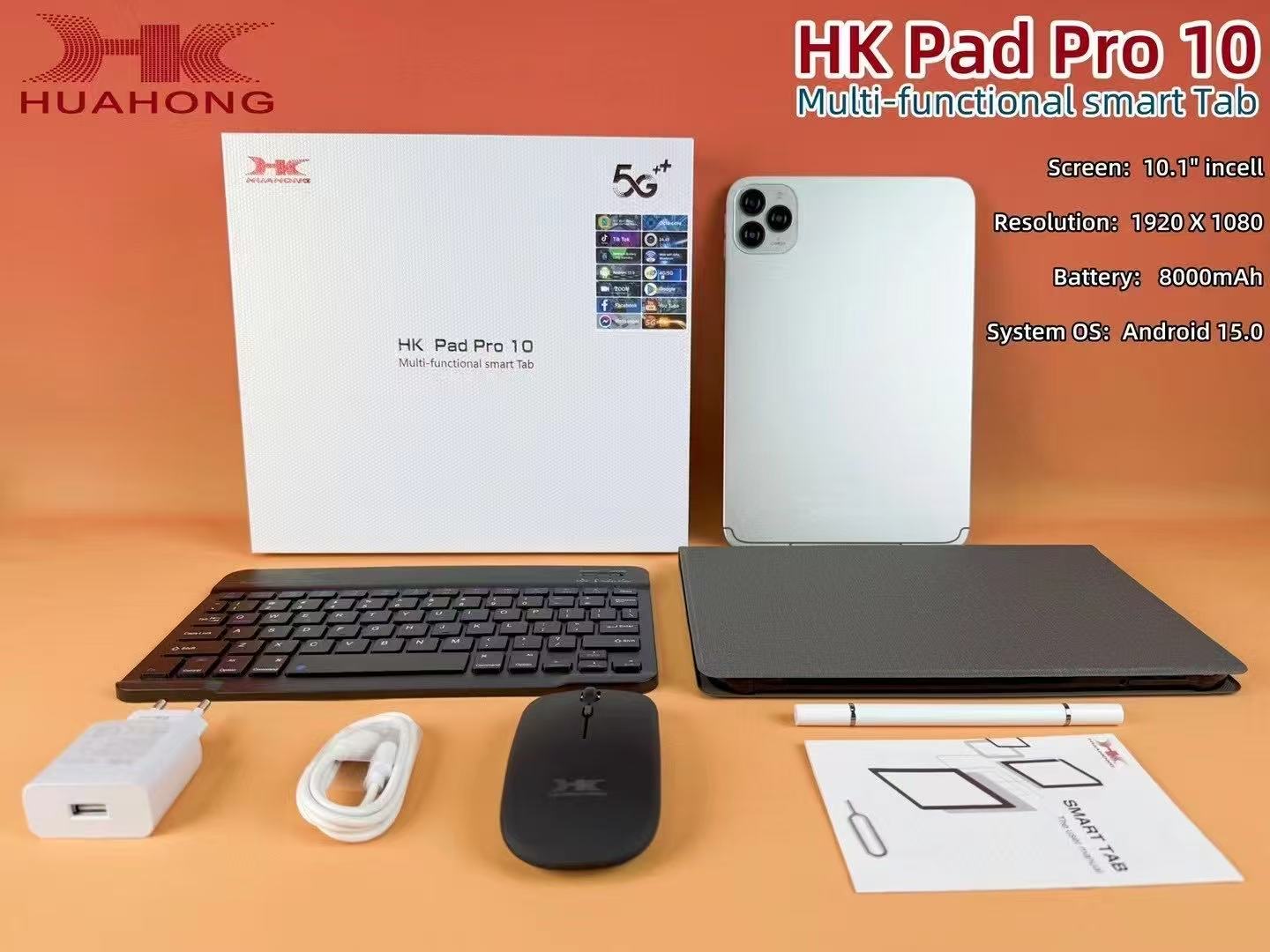 NEW HK Pad PRO 10 Tablet - 10.1-Inch - 4GB RAM, 32GB Storage