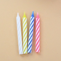 Bougies style spirale, colorées, pour fête d'anniversaire, prix bon marché, 20/60 pièces, vente en gros