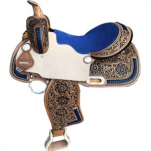 Silla de Montar de Cuero Genuino de Primera Calidad Estilo Western con Color y Logotipo Personalizables, Equipo Clásico y Duradero para Equitación - Product Image 1
