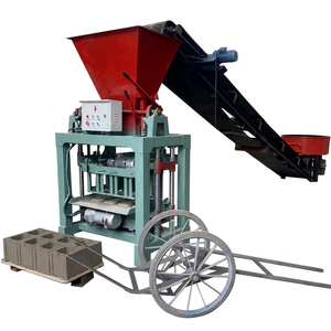 Machine à fabriquer des briques automatique 4-35B Cement PLC 220V pour pavés, facile à utiliser, certifiée ISO9001/CE - Product Image 1