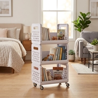 Chariot de rangement de cuisine multi-niveaux sur pied, mobile, multifonctionnel pour la maison et les légumes