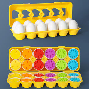 Juego de rompecabezas de huevos Montessori, juguetes para bebés, juguete educativo para bebés, reconocimiento de colores, combinación de formas, tuercas, tornillos, juguete de entrenamiento, regalo para niños pequeños - Product Image 6