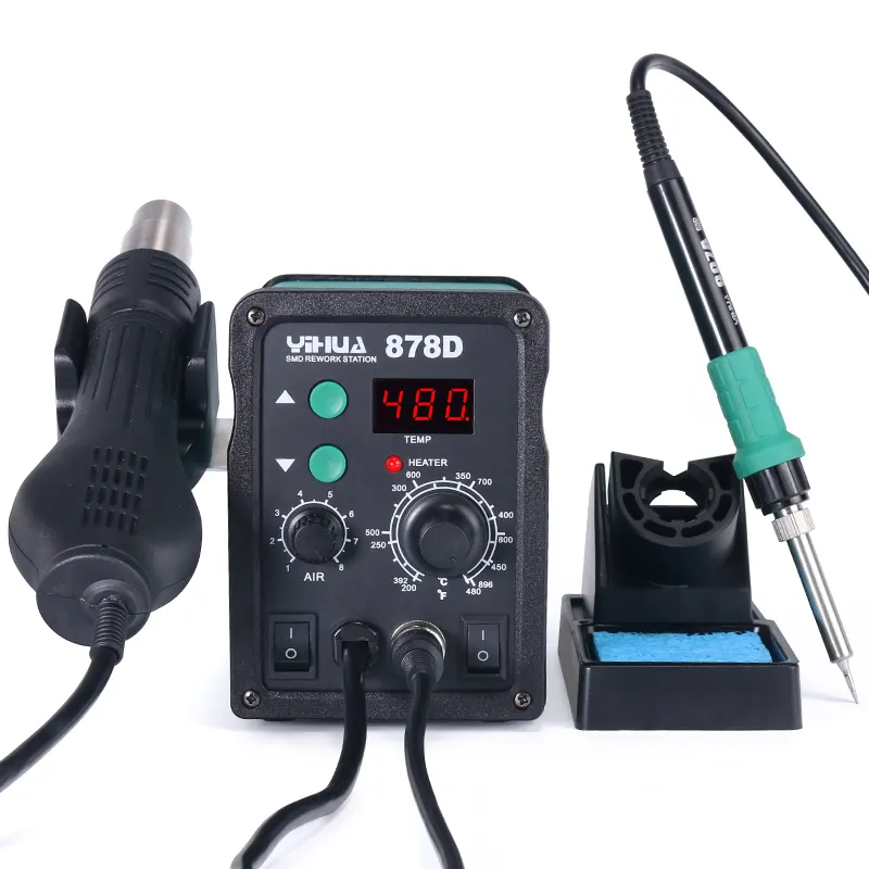 YIHUA 878D hot air SMD used rework soldering station