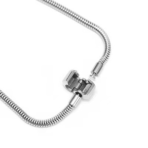 Nueva <span class=keywords><strong>Pulsera</strong></span> de Acero Inoxidable con Diseño de Espina de Serpiente, Personalizable, con Baño de Oro de 18K, Accesorio de Moda - Product Image 5
