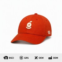 Gorra de Béisbol Minimalista Color Naranja Quemado, Logotipo Personalizado, Bordado 3D, Gorra de Papá de Alta Calidad, 6 Paneles, Visera Curva, Gorra Deportiva para Hombre, OEM