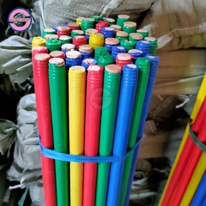 Balais de nettoyage en gros de Chine : Balais en plastique avec manche en bois et support pour <span class=keywords><strong>balai</strong></span>, bâtons de <span class=keywords><strong>balai</strong></span> revêtus de PVC - Product Image 3